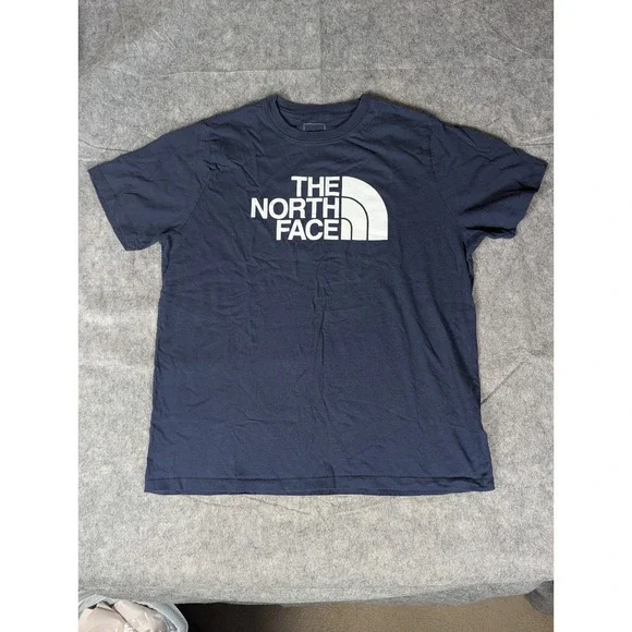 The North Face Womens Navy Blue Graphic Logo Short Sleeve T-Shirt XL NF0A812E - Picture 2 of 8